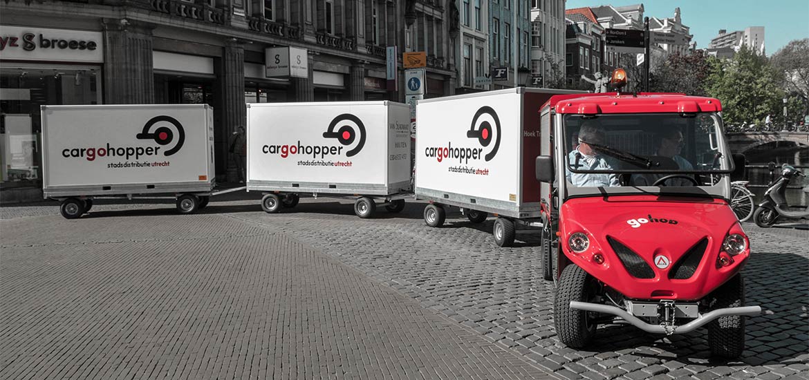 Alkè electric train - Triple trailer - Cargohopper