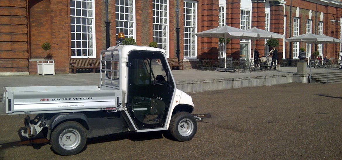 Alke' vehicles at Kensington Palace in London, UK Alke' vehicles at Kensington Palace in London, UK