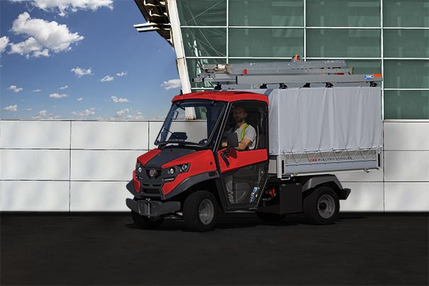 ALKE' Electric Utility Vehcile with Body Tarp