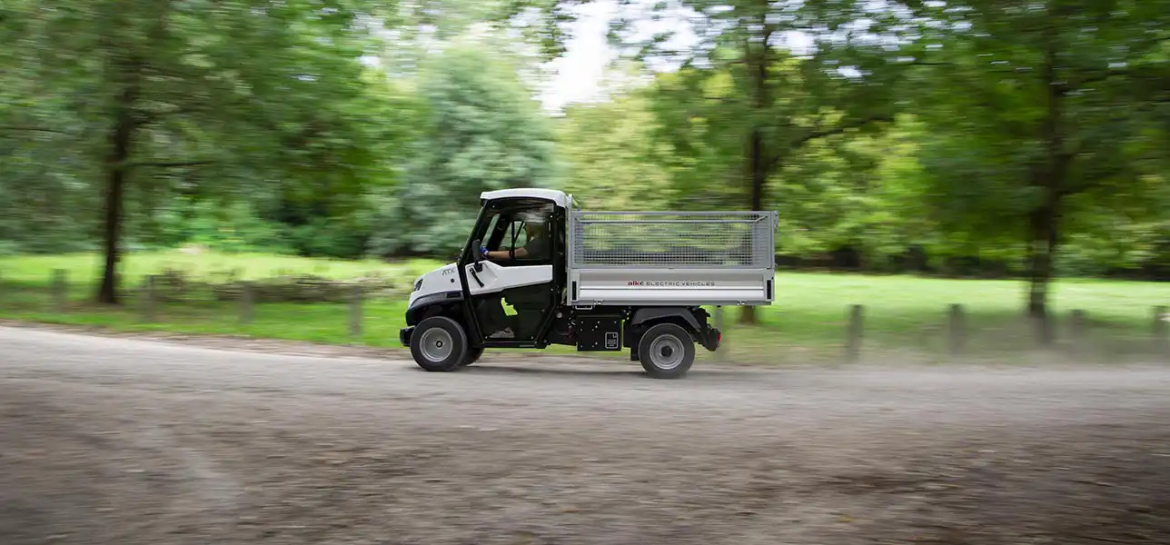 Electric work vehicle for biopark